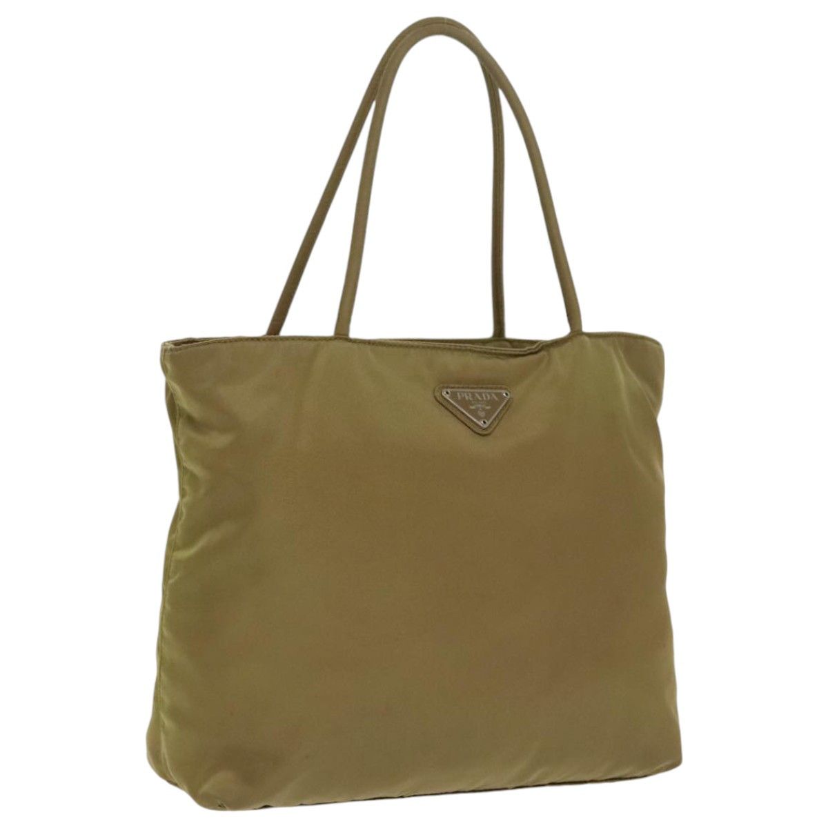 Prada Tessuto Beige Synthetic Handbag (Pre-Owned) Size ONE SIZE - 12 Thumbnail
