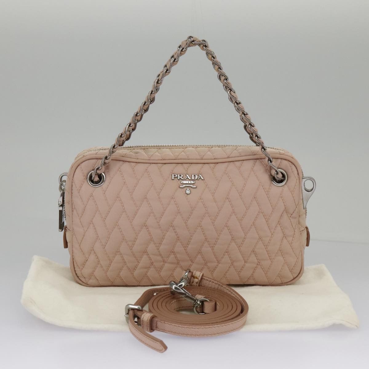 Prada Pink Synthetic Shoulder Bag (Pre-Owned) Size ONE SIZE - 20 Thumbnail