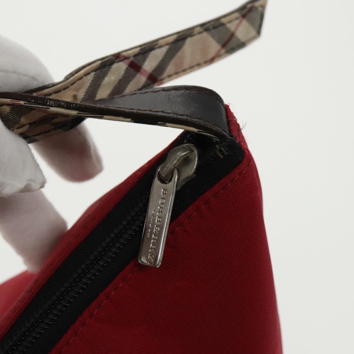 Burberry Blue Label Red Synthetic Shoulder Bag (Pre-Owned) Size ONE SIZE - 13 Thumbnail