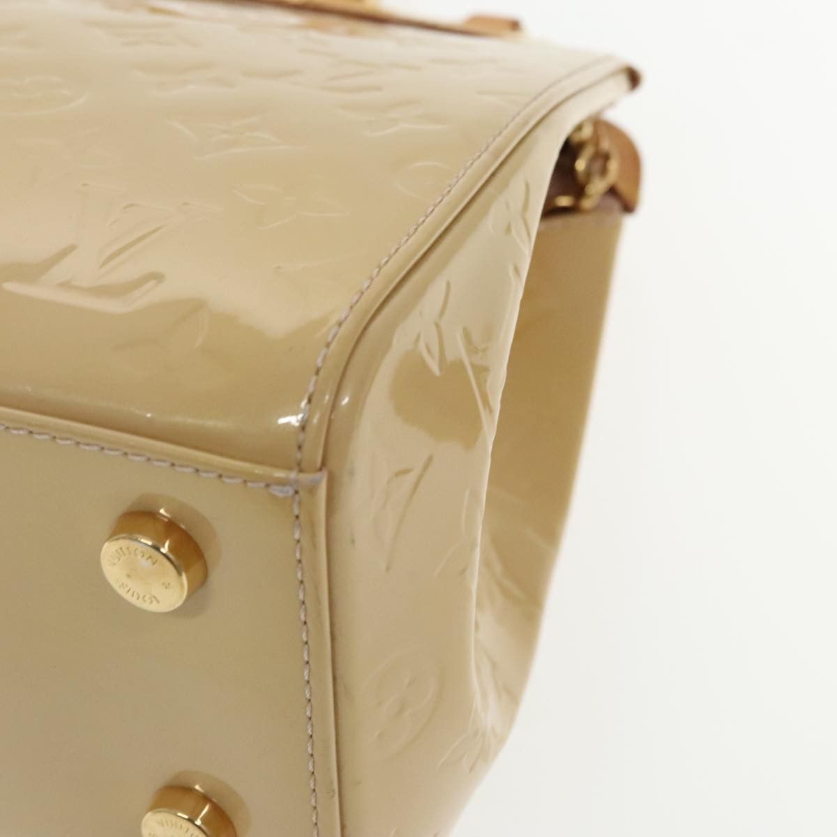 Louis Vuitton Blair Beige Patent Leather Handbag (Pre-Owned) Size ONE SIZE - 7 Thumbnail