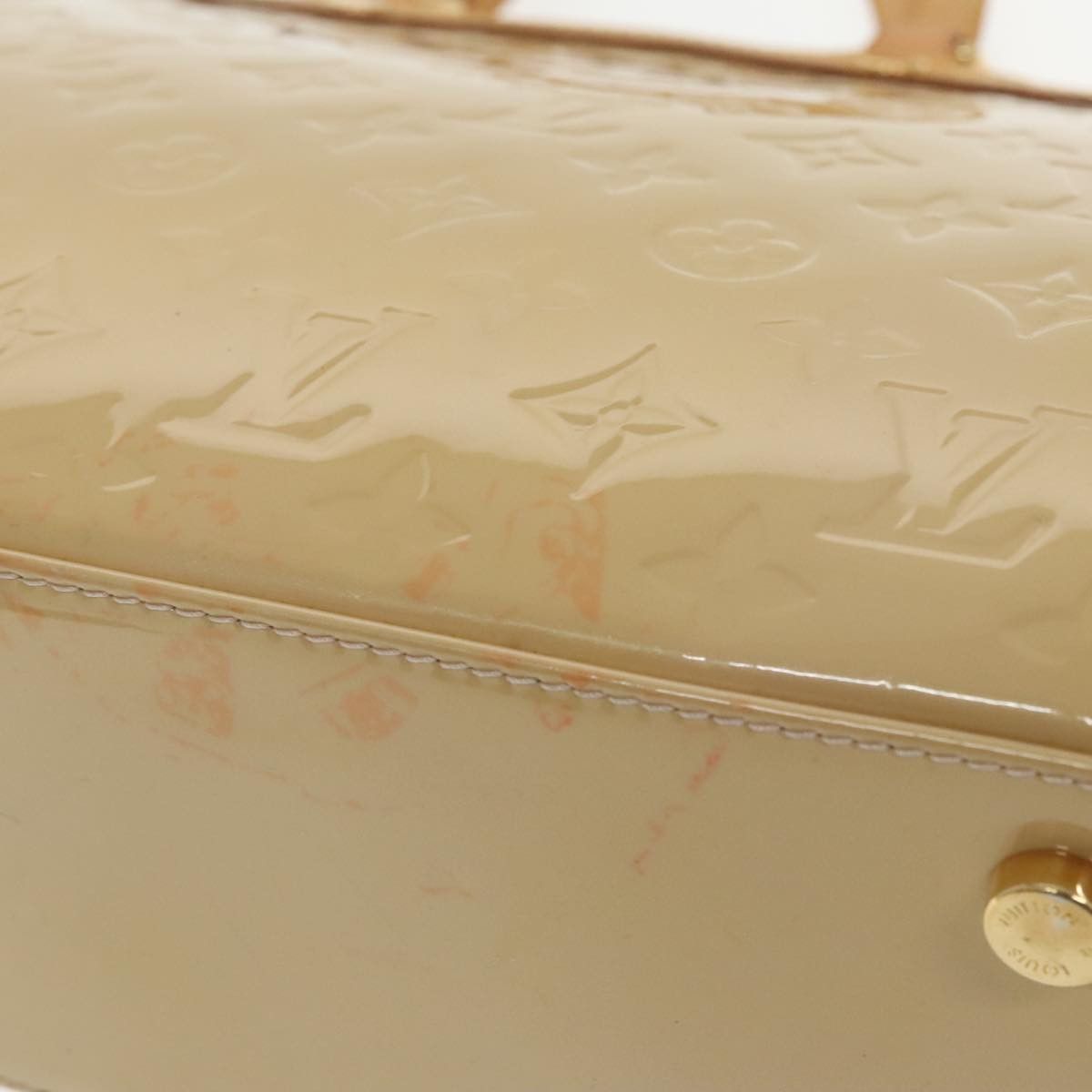 Louis Vuitton Blair Beige Patent Leather Handbag (Pre-Owned) Size ONE SIZE - 10 Thumbnail