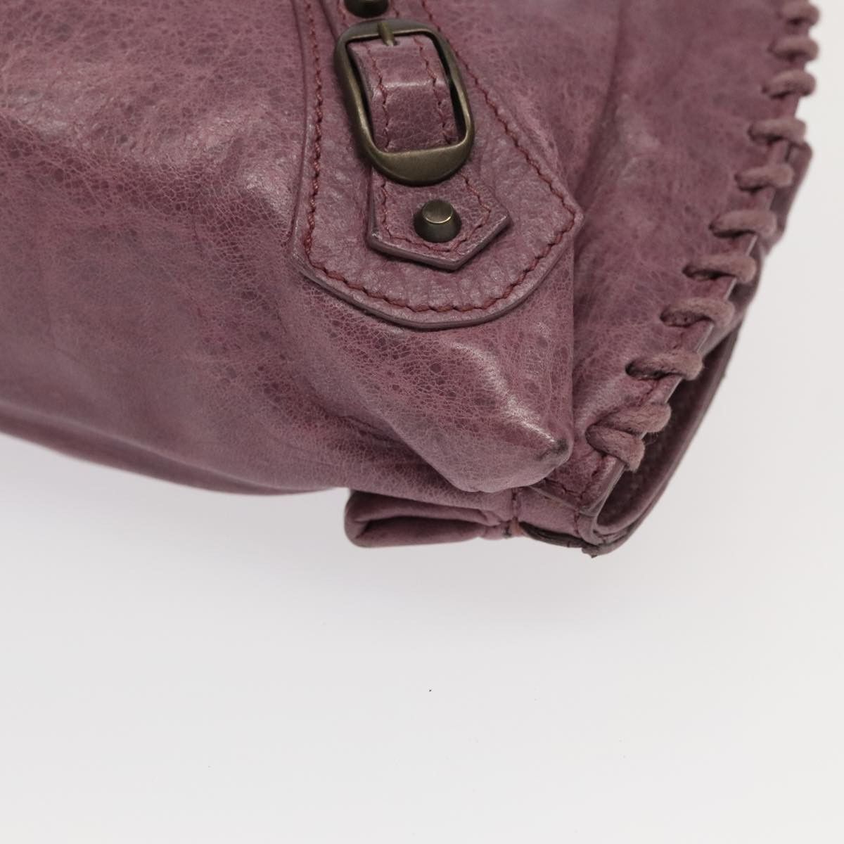 Balenciaga City Purple Leather Shoulder Bag (Pre-Owned) Size ONE SIZE - 6 Thumbnail