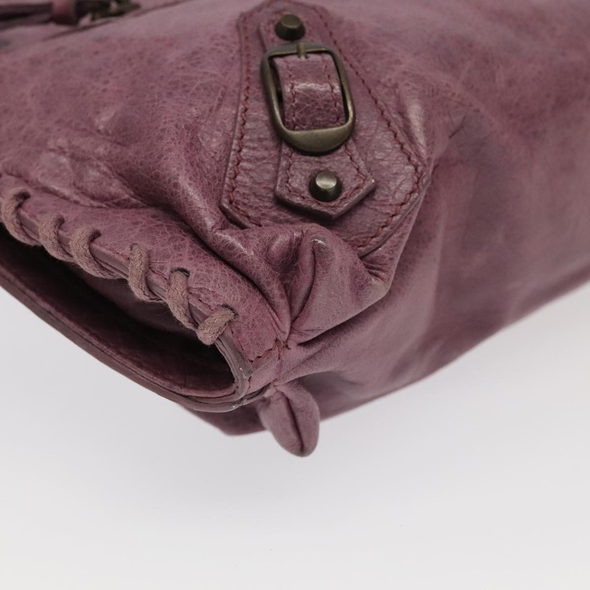 Balenciaga City Purple Leather Shoulder Bag (Pre-Owned) Size ONE SIZE - 14 Thumbnail
