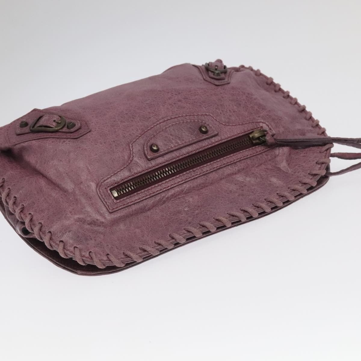 Balenciaga City Purple Leather Shoulder Bag (Pre-Owned) Size ONE SIZE - 4 Thumbnail