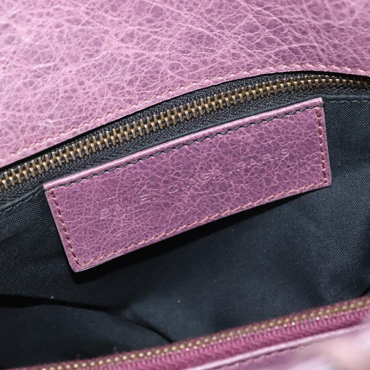 Balenciaga City Purple Leather Shoulder Bag (Pre-Owned) Size ONE SIZE - 8 Thumbnail
