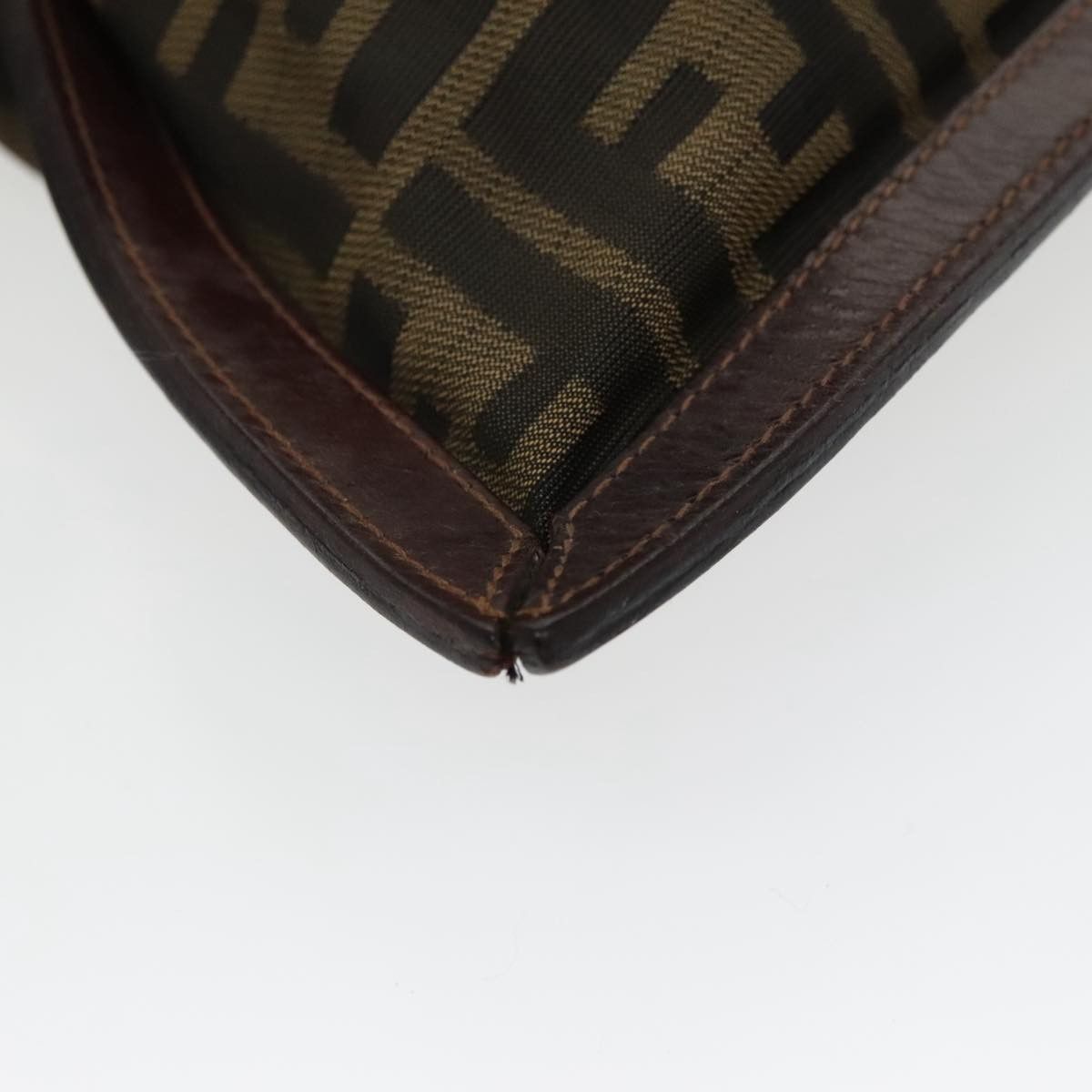 Fendi Zucca Brown Canvas Clutch Bag (Pre-Owned) Size ONE SIZE - 12 Thumbnail