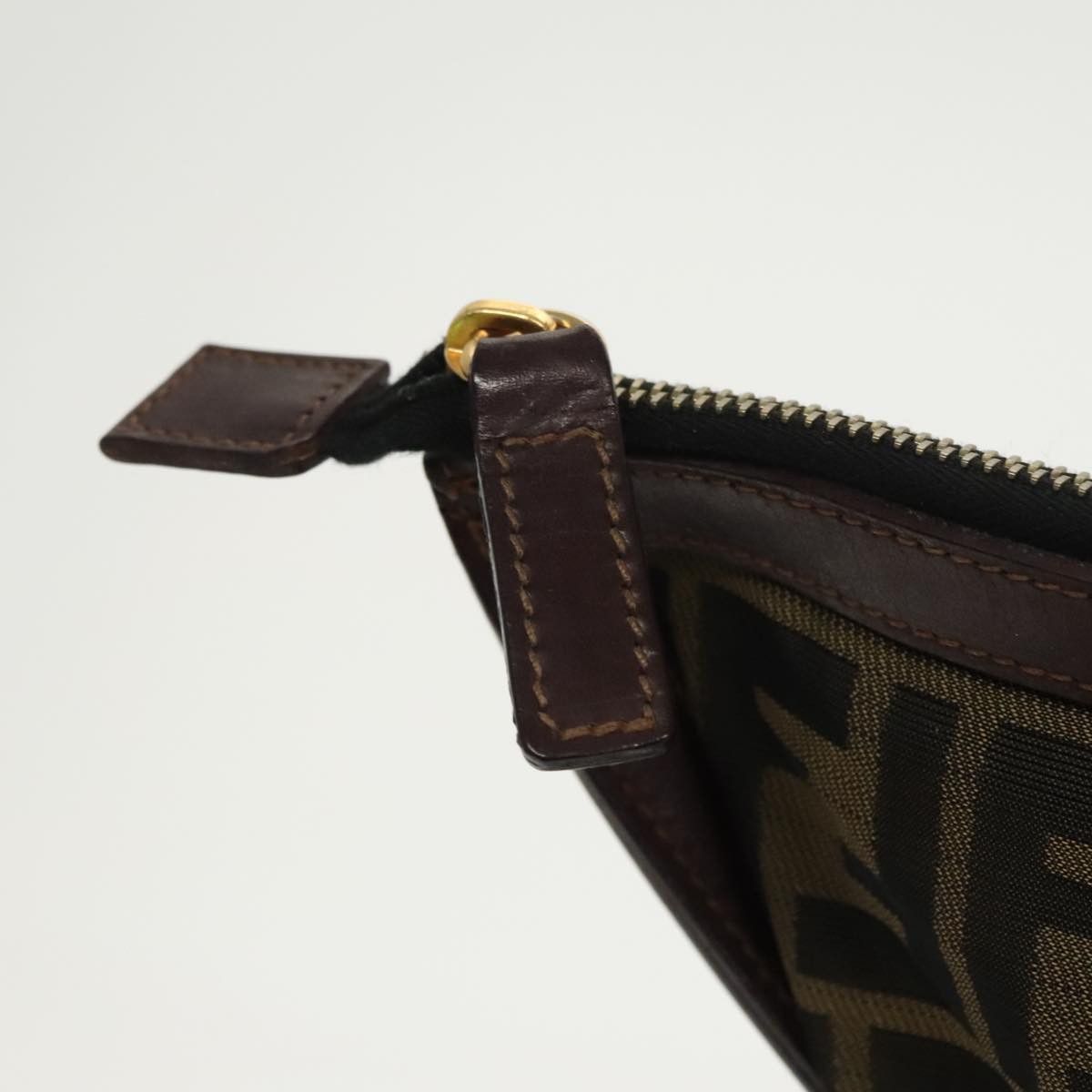 Fendi Zucca Brown Canvas Clutch Bag (Pre-Owned) Size ONE SIZE - 7 Thumbnail