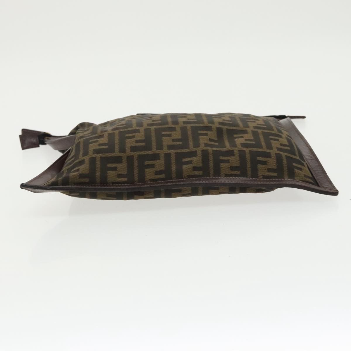 Fendi Zucca Brown Canvas Clutch Bag (Pre-Owned) Size ONE SIZE - 5 Thumbnail