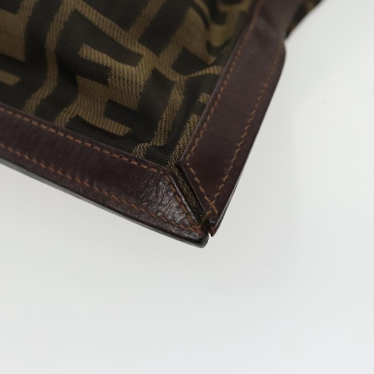Fendi Zucca Brown Canvas Clutch Bag (Pre-Owned) Size ONE SIZE - 13 Thumbnail