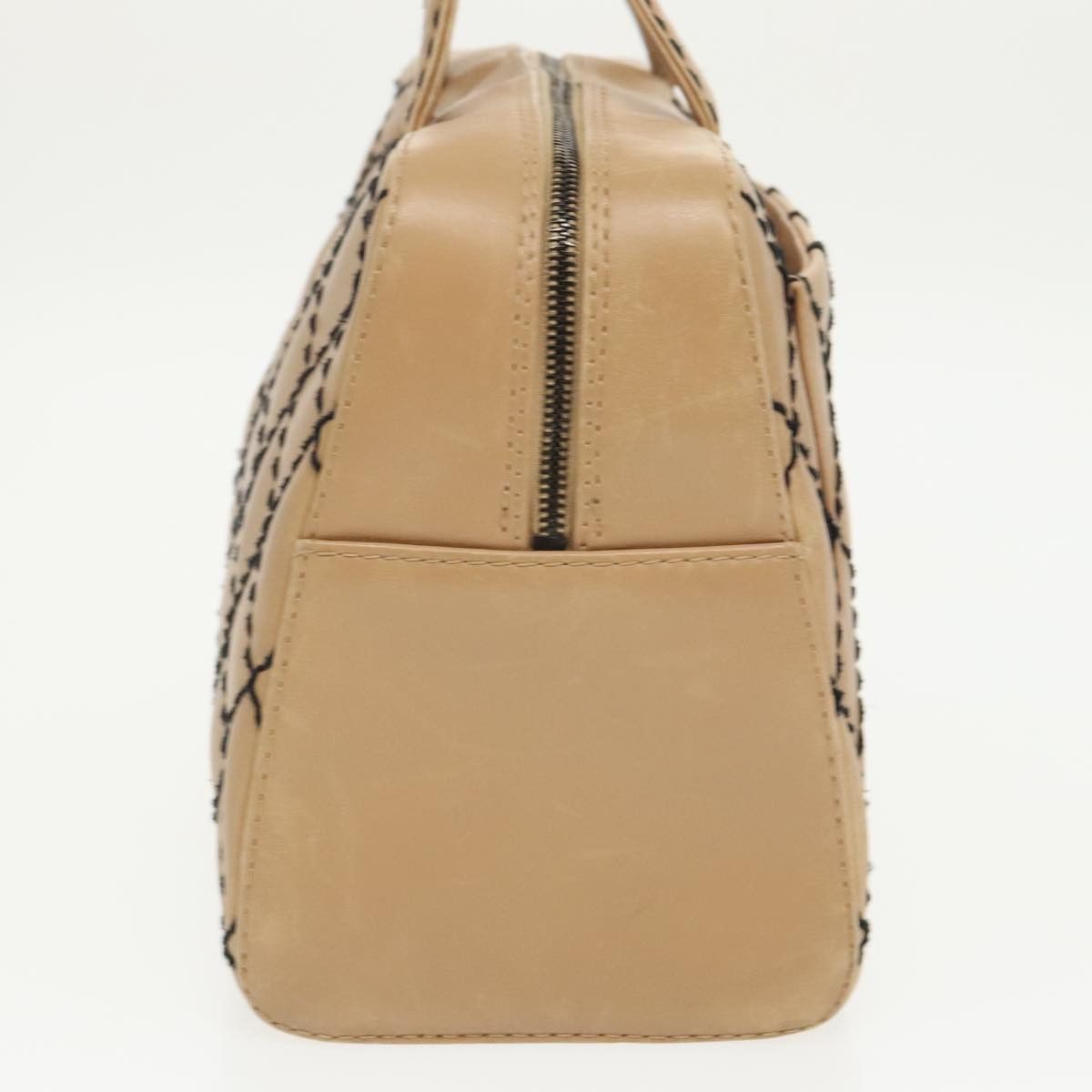 Chanel Wild Stitch Beige Leather Handbag (Pre-Owned) Size ONE SIZE - 13 Thumbnail