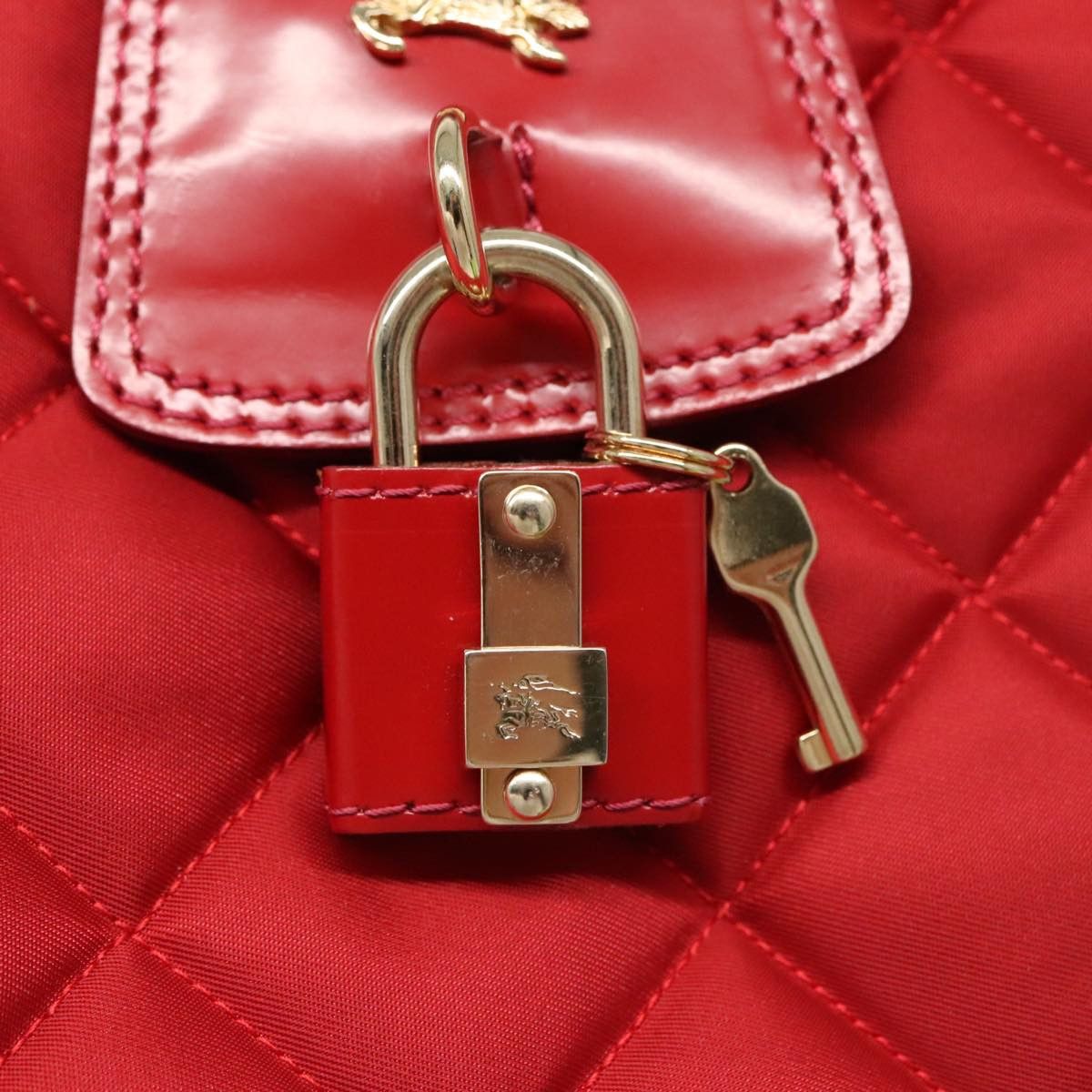 Burberry Red Synthetic Shoulder Bag (Pre-Owned) Size ONE SIZE - 12 Thumbnail