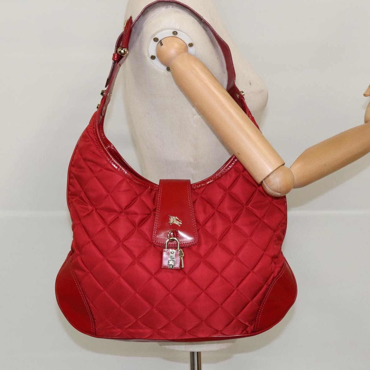 Burberry Red Synthetic Shoulder Bag (Pre-Owned) Size ONE SIZE - 16 Thumbnail