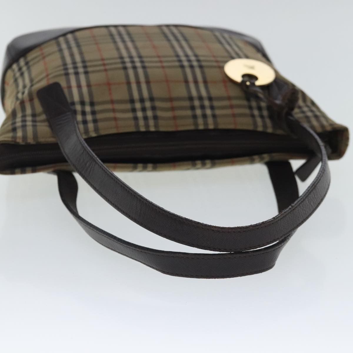 Burberry Nova Check Beige Canvas Tote Bag (Pre-Owned) Size ONE SIZE - 5 Thumbnail