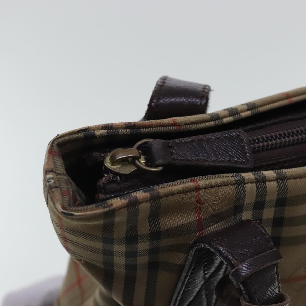 Burberry Nova Check Beige Canvas Tote Bag (Pre-Owned) Size ONE SIZE - 13 Thumbnail