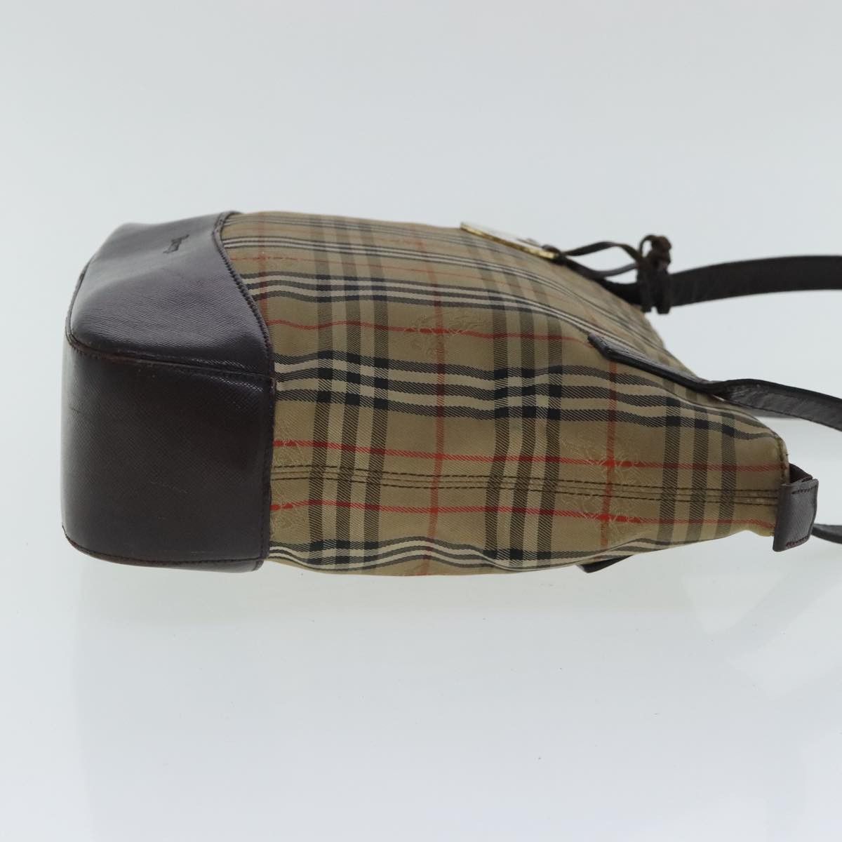 Burberry Nova Check Beige Canvas Tote Bag (Pre-Owned) Size ONE SIZE - 3 Thumbnail