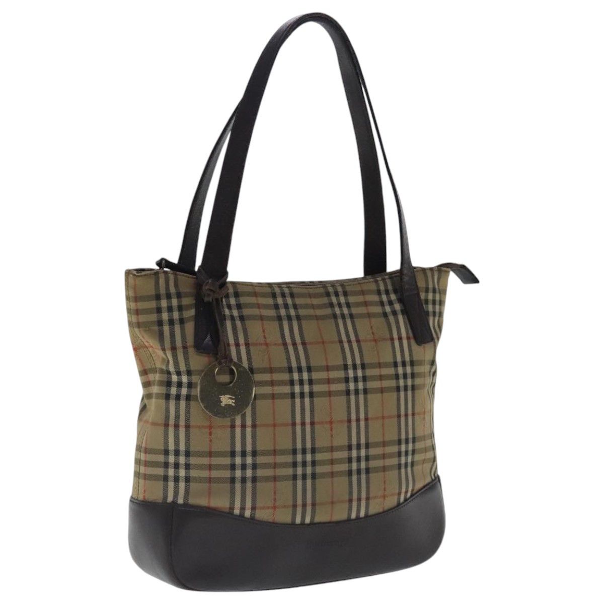 Burberry Nova Check Beige Canvas Tote Bag (Pre-Owned) Size ONE SIZE - 18 Thumbnail