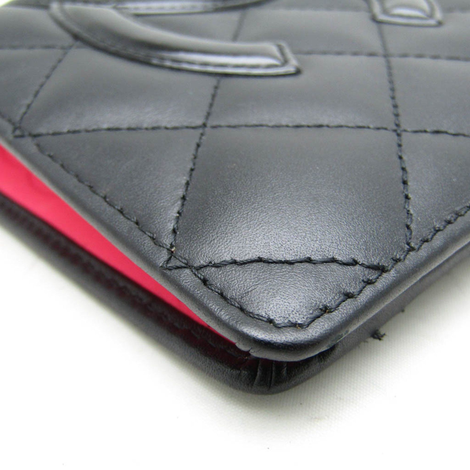 Chanel Cambon Line Black Leather Wallet (Pre-Owned) Size ONE SIZE - 4 Thumbnail