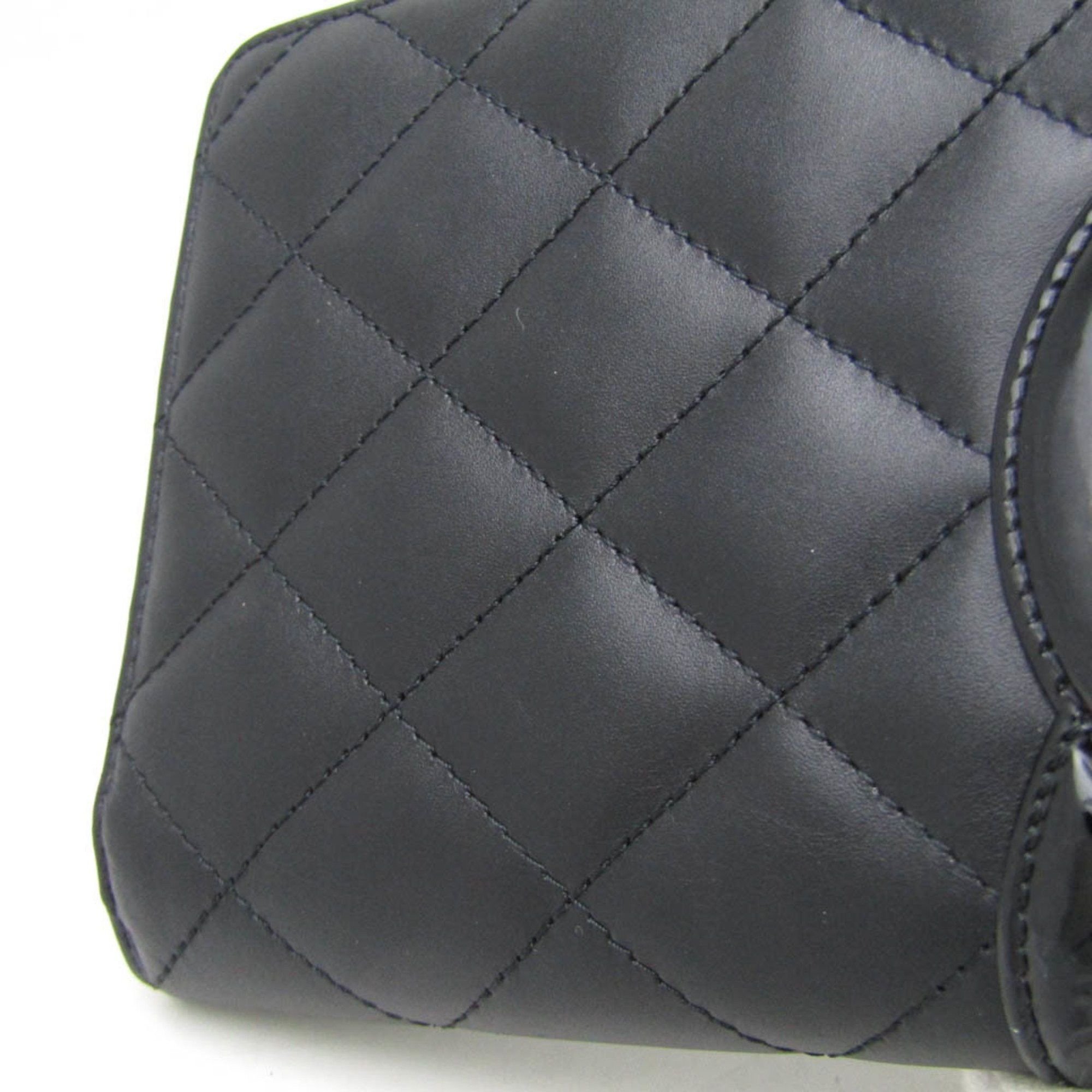 Chanel Cambon Line Black Leather Wallet (Pre-Owned) Size ONE SIZE - 6 Thumbnail