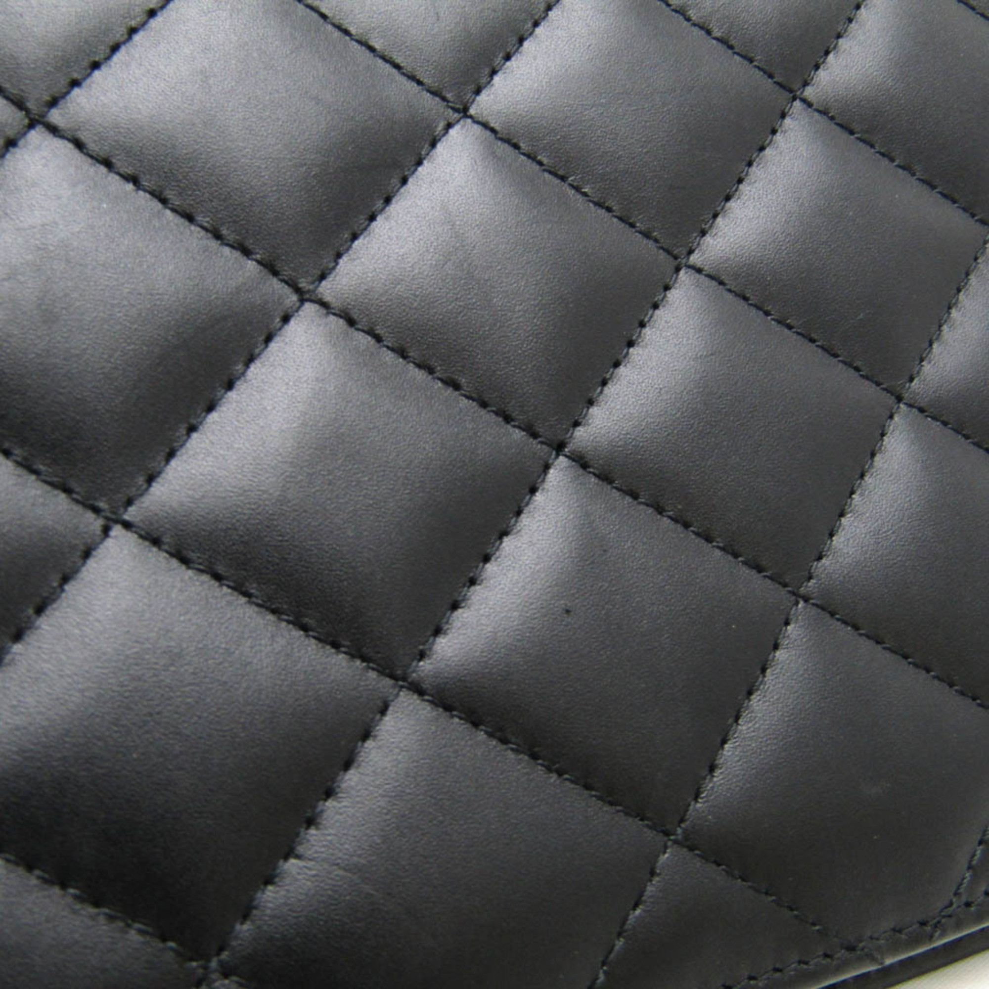 Chanel Cambon Line Black Leather Wallet (Pre-Owned) Size ONE SIZE - 14 Thumbnail