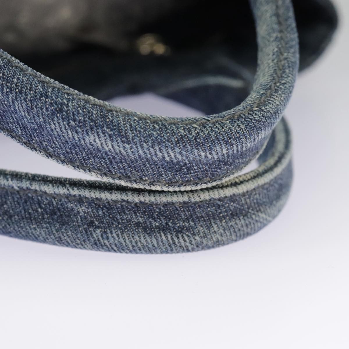 Prada Canapa Blue Denim - Jeans Handbag (Pre-Owned) Size ONE SIZE - 4 Thumbnail