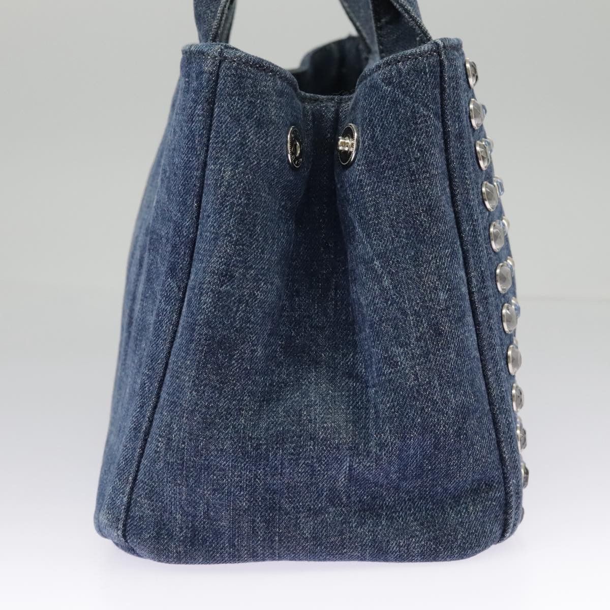 Prada Canapa Blue Denim - Jeans Handbag (Pre-Owned) Size ONE SIZE - 13 Thumbnail