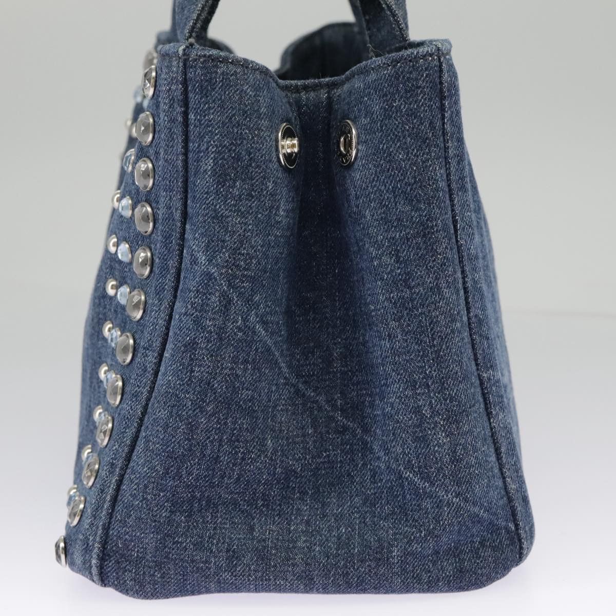 Prada Canapa Blue Denim - Jeans Handbag (Pre-Owned) Size ONE SIZE - 3 Thumbnail