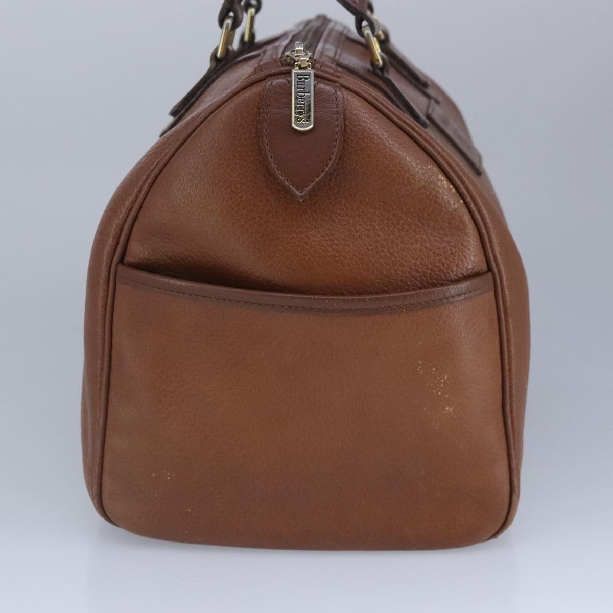 Burberry Brown Leather Handbag (Pre-Owned) Size ONE SIZE - 4 Thumbnail