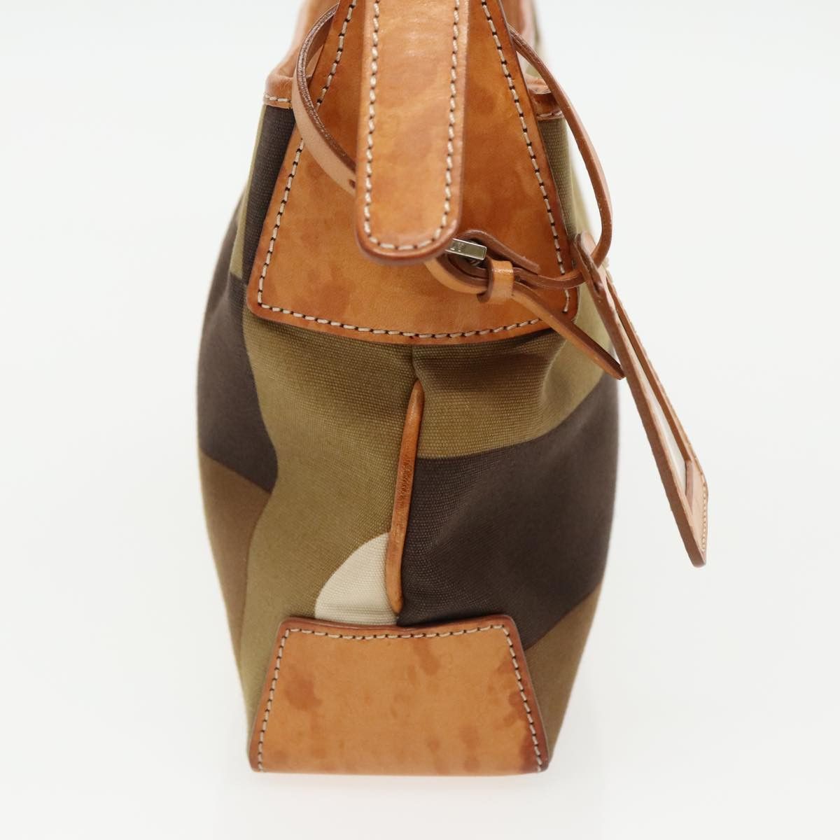 Bally Brown Canvas Shoulder Bag (Pre-Owned) Size ONE SIZE - 3 Thumbnail