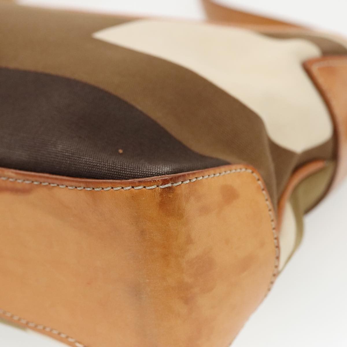 Bally Brown Canvas Shoulder Bag (Pre-Owned) Size ONE SIZE - 8 Thumbnail