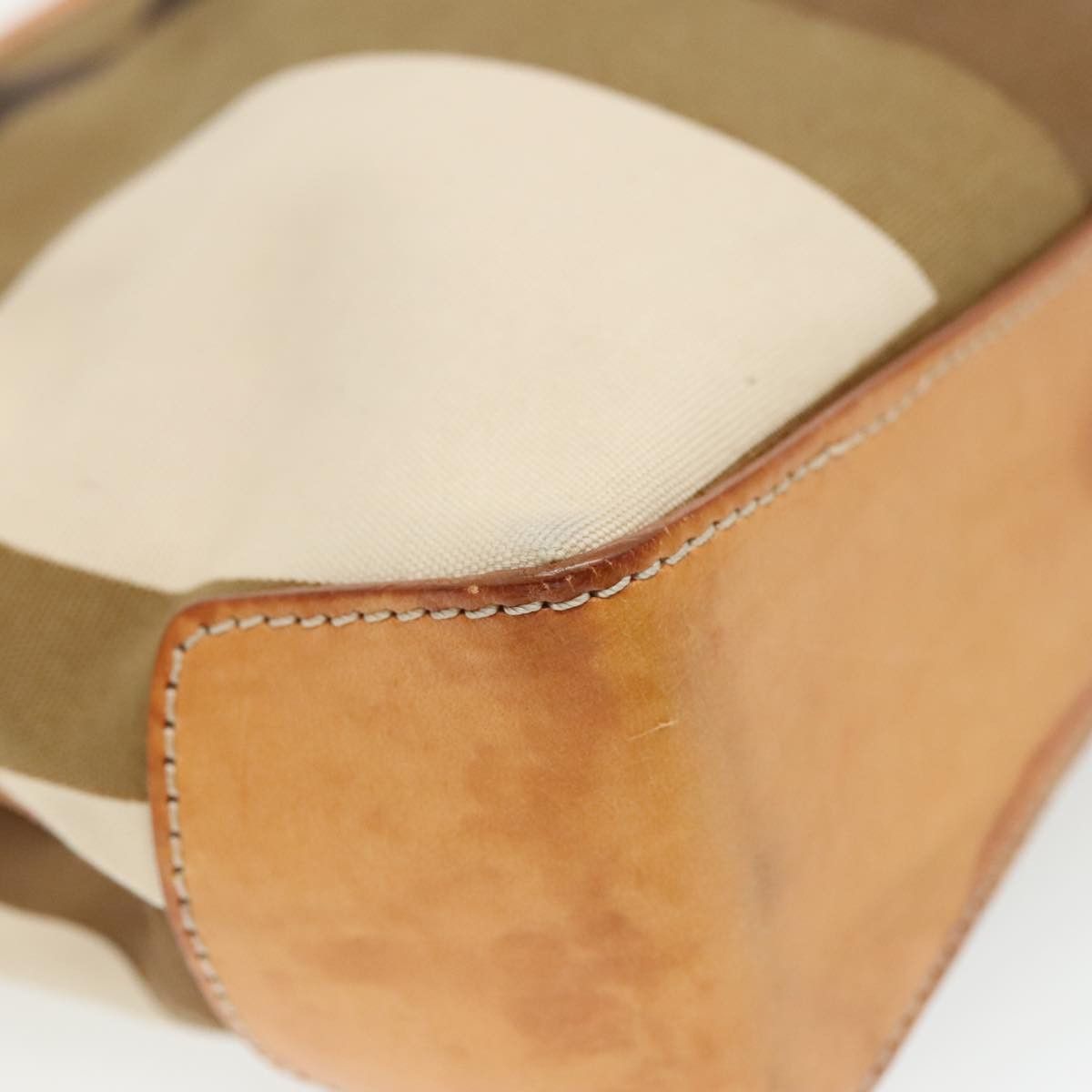 Bally Brown Canvas Shoulder Bag (Pre-Owned) Size ONE SIZE - 7 Thumbnail