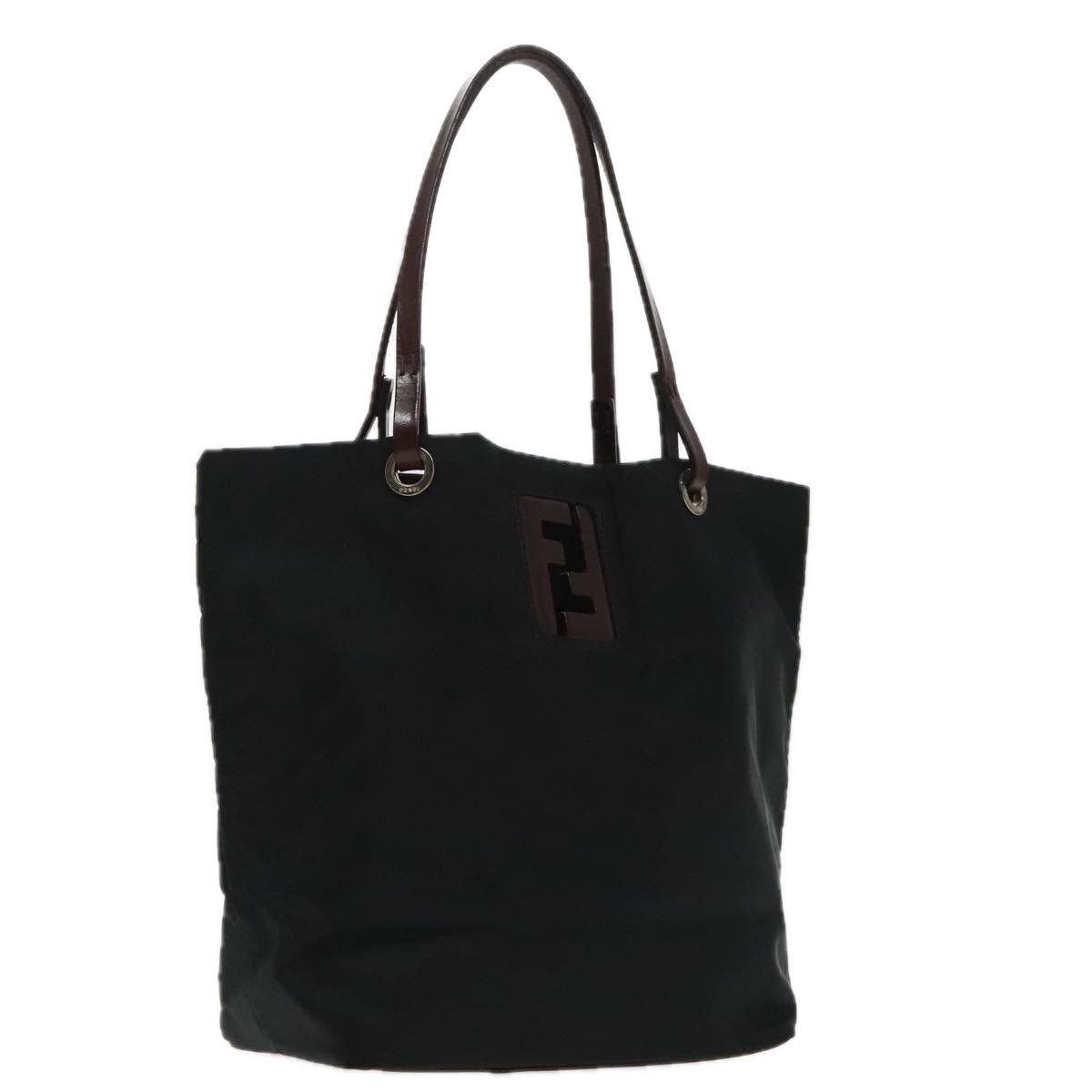 Fendi Ff Black Synthetic Handbag (Pre-Owned) Size ONE SIZE - 16 Thumbnail