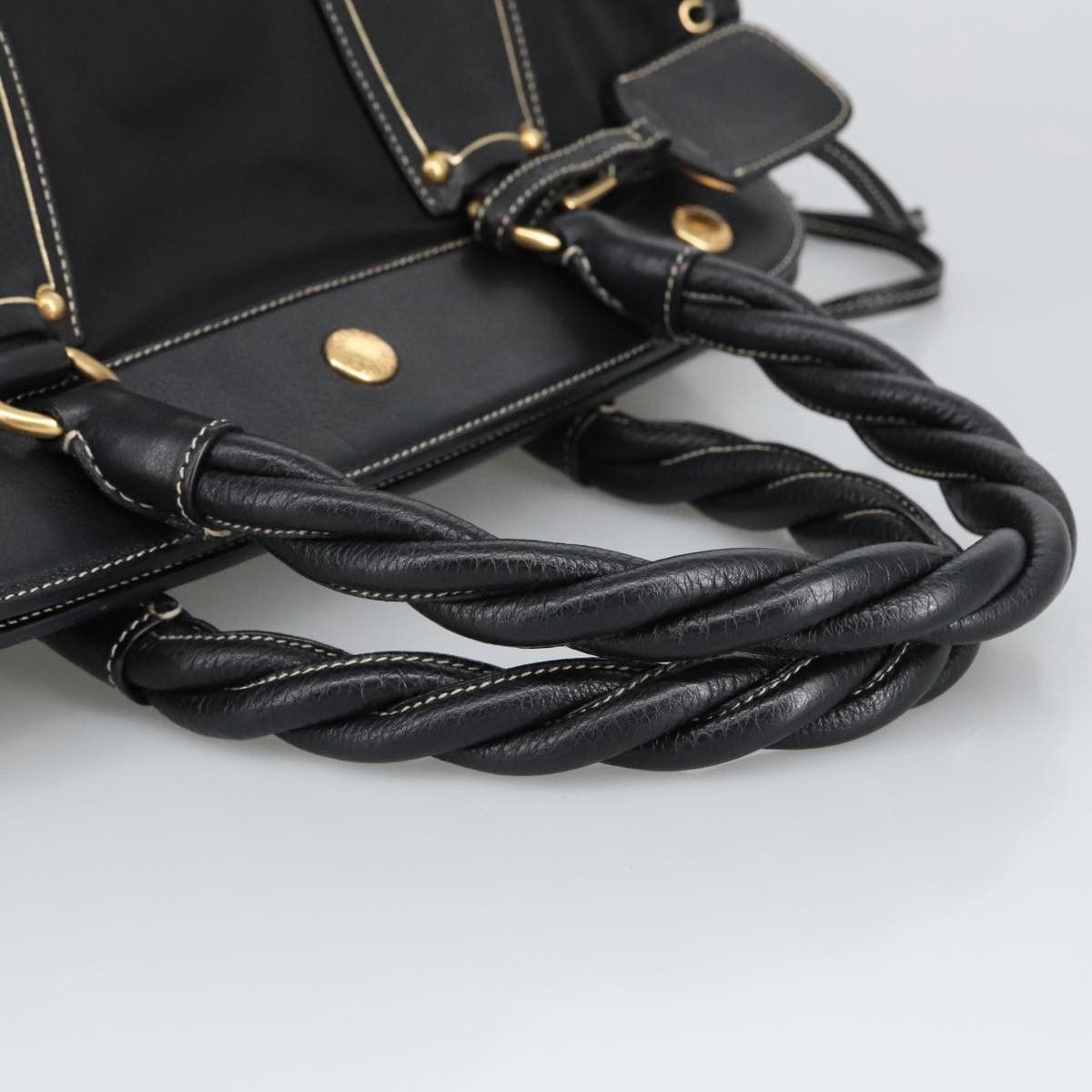 Prada Black Synthetic Handbag (Pre-Owned) Size ONE SIZE - 7 Thumbnail
