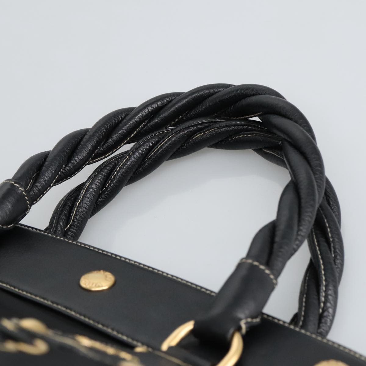 Prada Black Synthetic Handbag (Pre-Owned) Size ONE SIZE - 8 Thumbnail