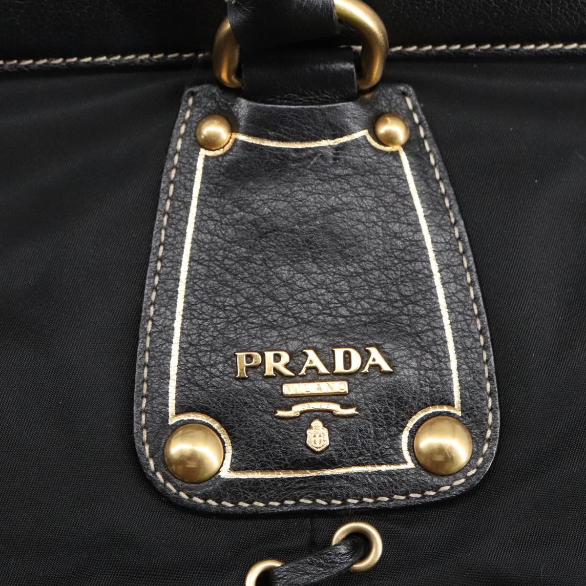 Prada Black Synthetic Handbag (Pre-Owned) Size ONE SIZE - 14 Thumbnail