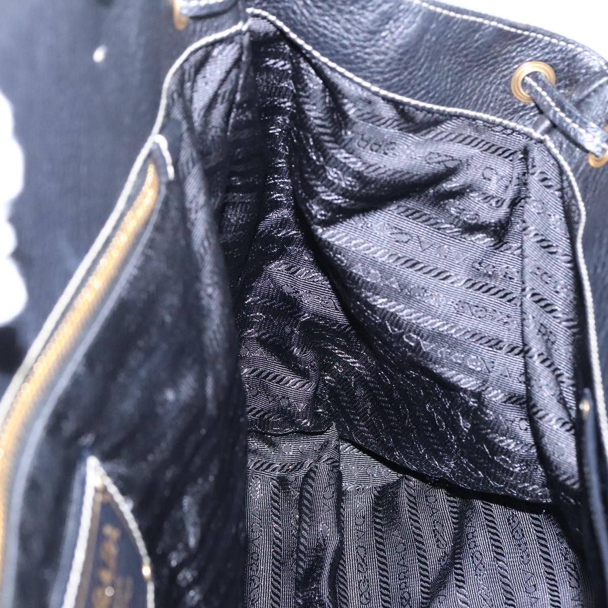 Prada Black Synthetic Handbag (Pre-Owned) Size ONE SIZE - 18 Thumbnail