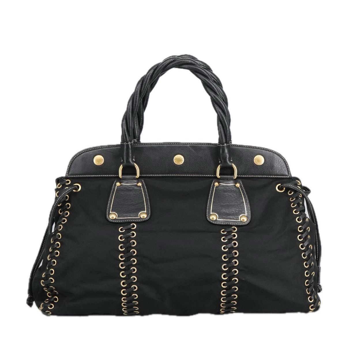 Prada Black Synthetic Handbag (Pre-Owned) Size ONE SIZE - 3 Thumbnail
