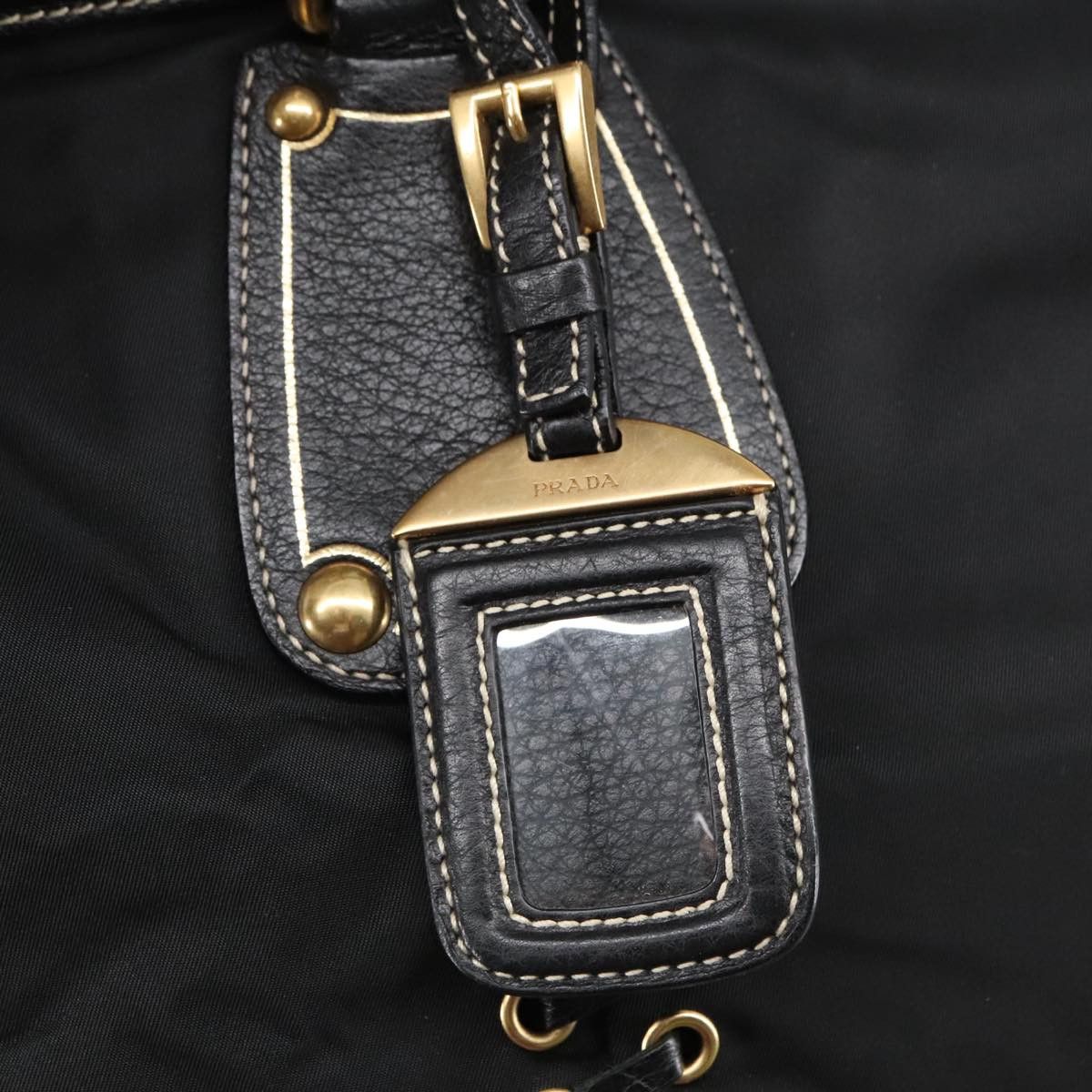 Prada Black Synthetic Handbag (Pre-Owned) Size ONE SIZE - 15 Thumbnail