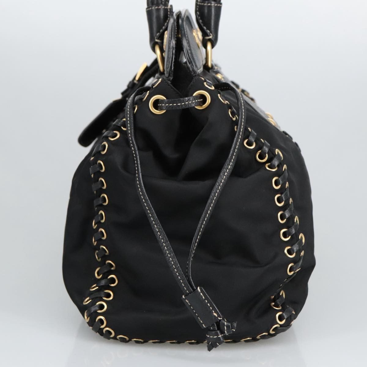 Prada Black Synthetic Handbag (Pre-Owned) Size ONE SIZE - 5 Thumbnail
