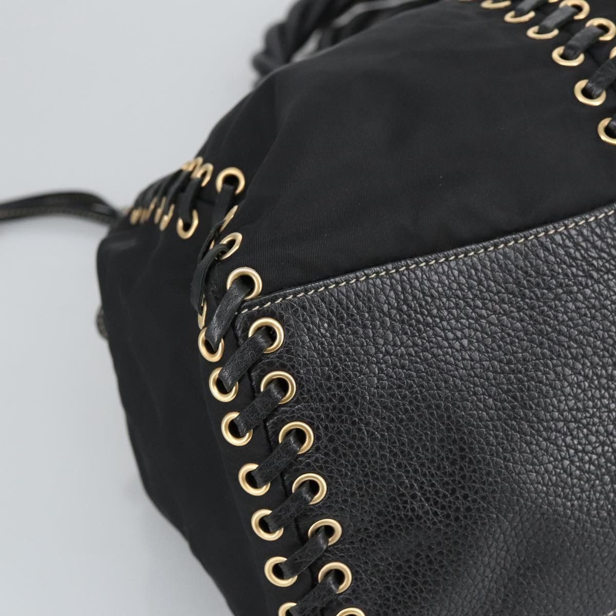 Prada Black Synthetic Handbag (Pre-Owned) Size ONE SIZE - 11 Thumbnail