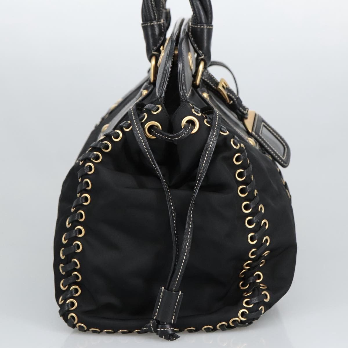 Prada Black Synthetic Handbag (Pre-Owned) Size ONE SIZE - 4 Thumbnail