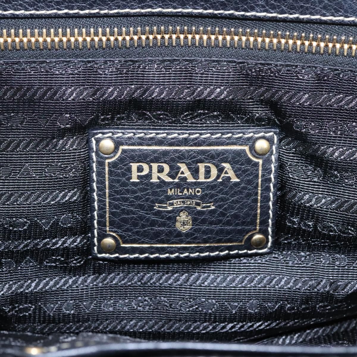 Prada Black Synthetic Handbag (Pre-Owned) Size ONE SIZE - 16 Thumbnail