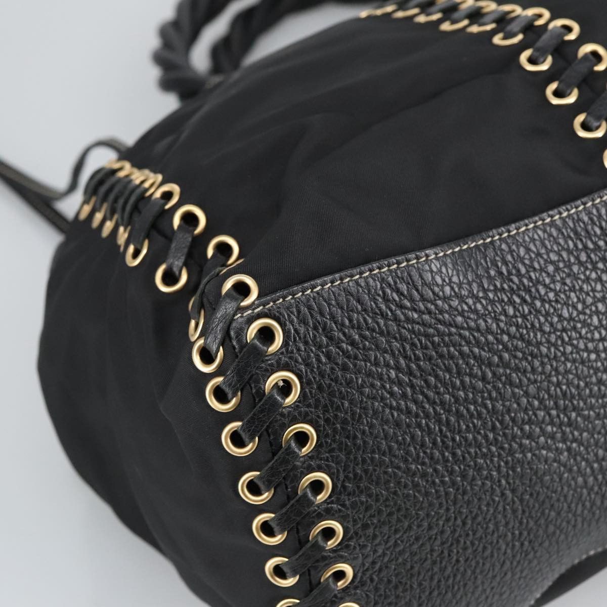 Prada Black Synthetic Handbag (Pre-Owned) Size ONE SIZE - 13 Thumbnail