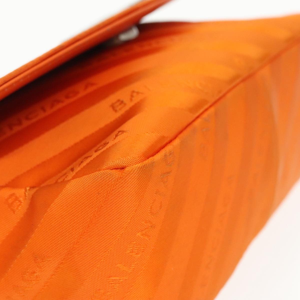 Balenciaga Bb Chaine Orange Synthetic Shoulder Bag (Pre-Owned) Size ONE SIZE - 7 Thumbnail