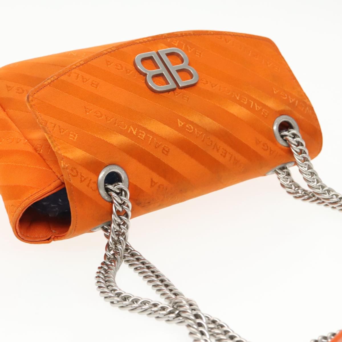 Balenciaga Bb Chaine Orange Synthetic Shoulder Bag (Pre-Owned) Size ONE SIZE - 18 Thumbnail