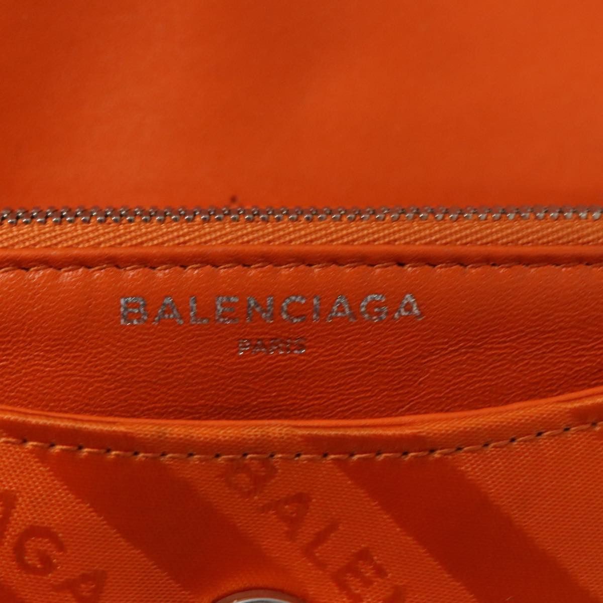 Balenciaga Bb Chaine Orange Synthetic Shoulder Bag (Pre-Owned) Size ONE SIZE - 14 Thumbnail