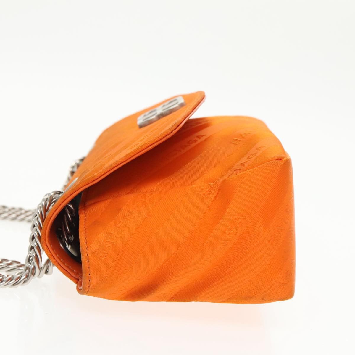Balenciaga Bb Chaine Orange Synthetic Shoulder Bag (Pre-Owned) Size ONE SIZE - 4 Thumbnail