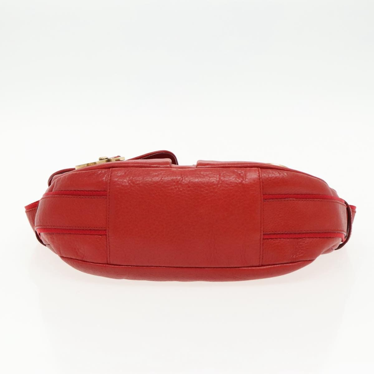 Salvatore Ferragamo Red Leather Shoulder Bag (Pre-Owned) Size ONE SIZE - 10 Thumbnail