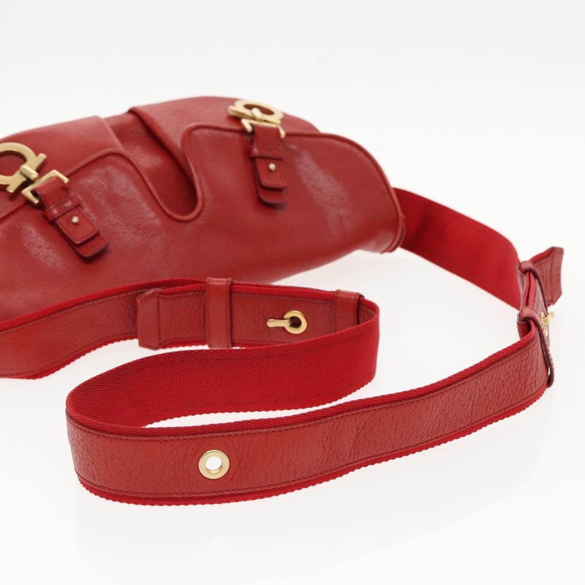 Salvatore Ferragamo Red Leather Shoulder Bag (Pre-Owned) Size ONE SIZE - 5 Thumbnail