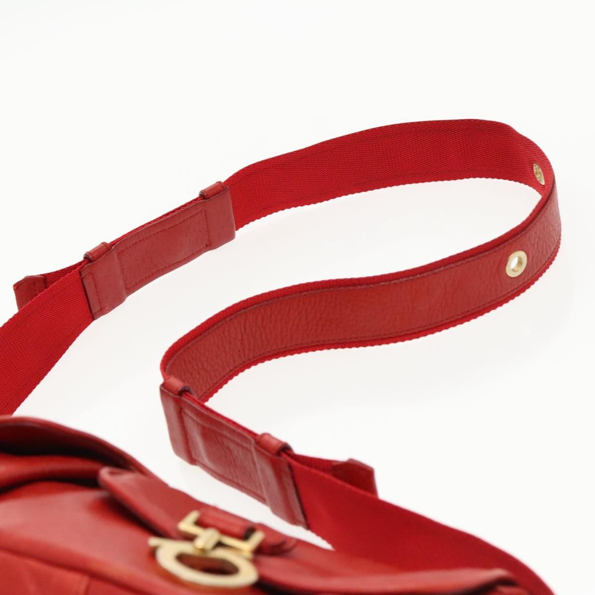 Salvatore Ferragamo Red Leather Shoulder Bag (Pre-Owned) Size ONE SIZE - 16 Thumbnail