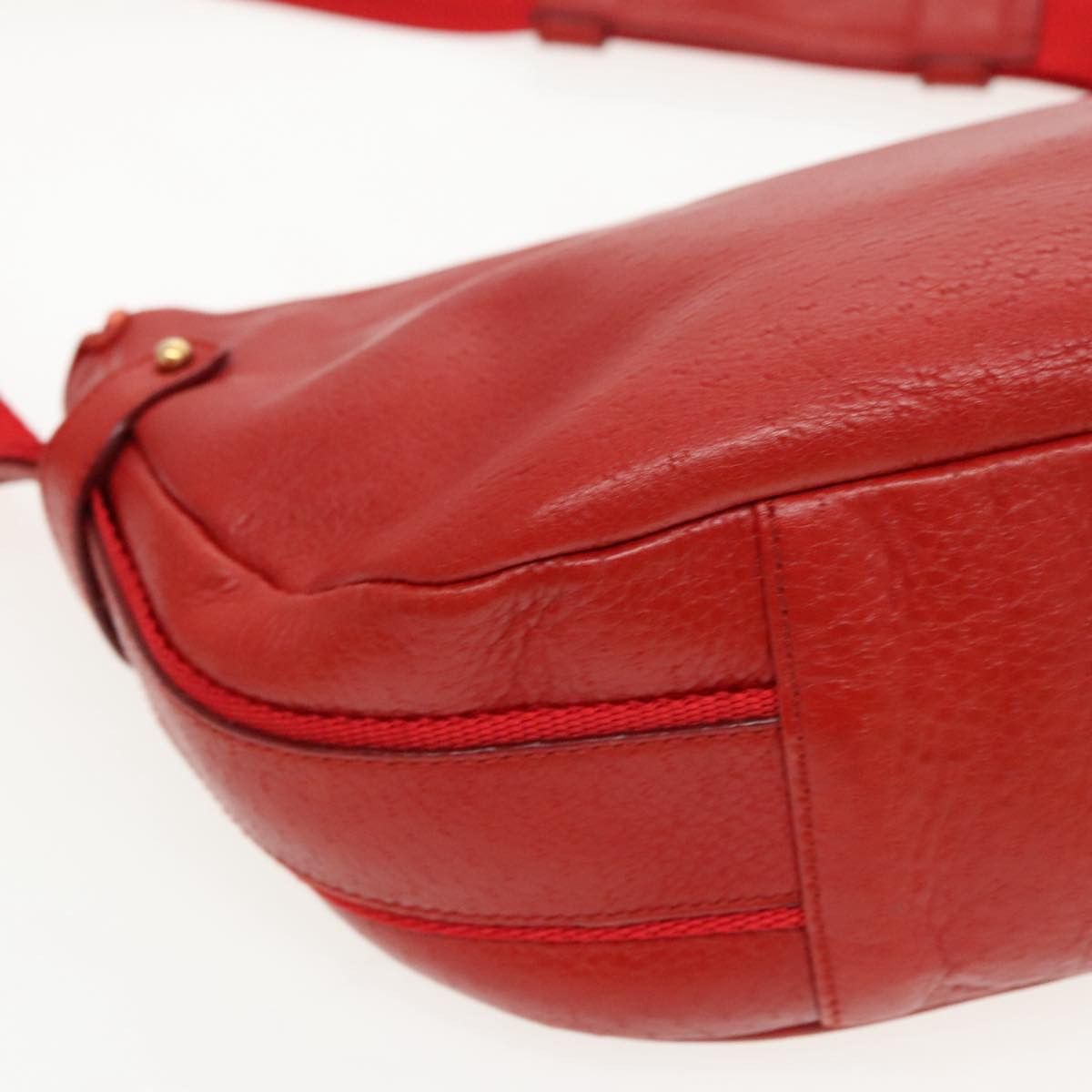 Salvatore Ferragamo Red Leather Shoulder Bag (Pre-Owned) Size ONE SIZE - 9 Thumbnail